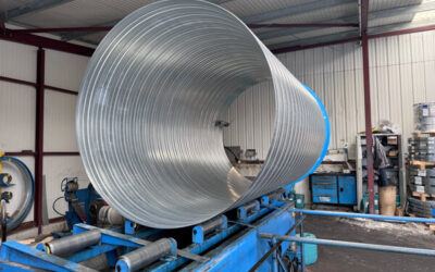 Gaines de ventilation spiralées en diamètre 1400 mm